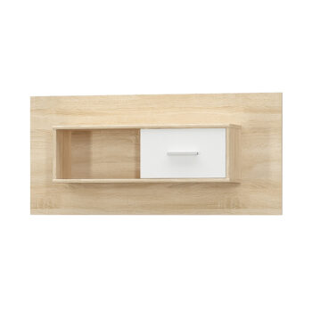 KONDELA Teyo 1D poličkový systém dub sonoma / biela