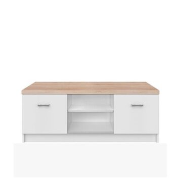 KONDELA Topty Typ 15 tv stolík biela / dub sonoma