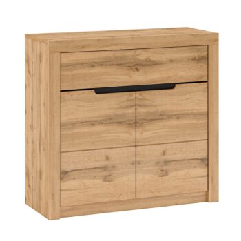 KONDELA Toronta G dvojdverová komoda so zásuvkou dub wotan
