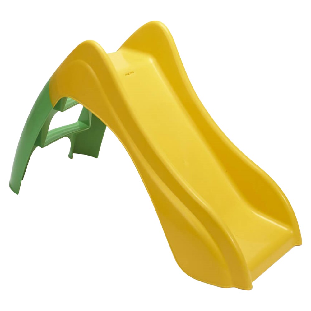 KONDELA Tuklo detská záhradná šmykľavka zelená / žltá KONDELA Tuklo detská záhradná šmykľavka zelená / žltá