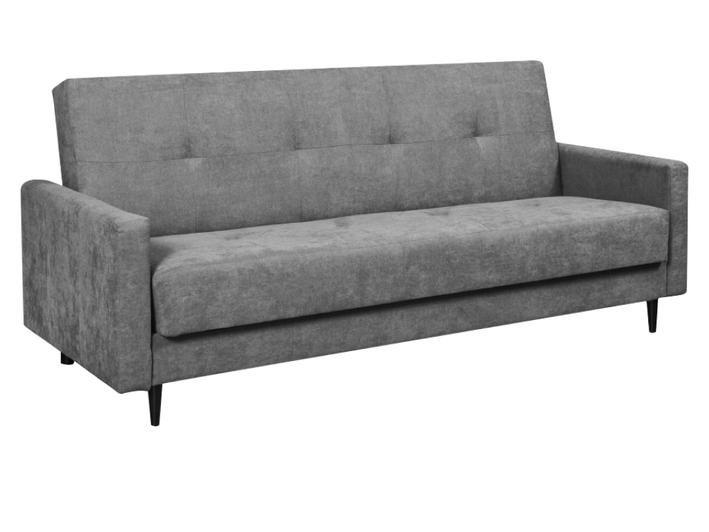 KONDELA Valdo rozkladacia pohovka s úložným priestorom sivá / čierna KONDELA Valdo rozkladacia pohovka s úložným priestorom sivá / čierna