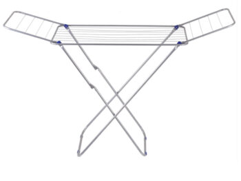 KONDELA Varden sušiak na prádlo strieborná / modrá