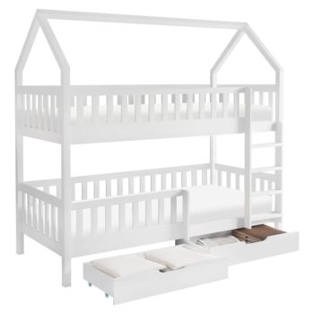 KONDELA Venita Typ 2 montessori poschodová posteľ biela