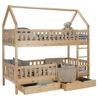 KONDELA Venita Typ 2 montessori poschodová posteľ prírodná