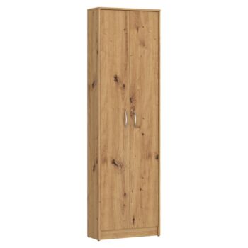 KONDELA Vira Mecki New dvojdverová policová skriňa dub artisan