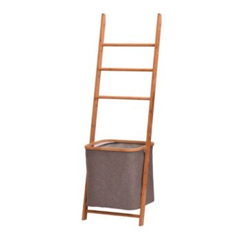 KONDELA Volver stojan na uteráky prírodná / sivá