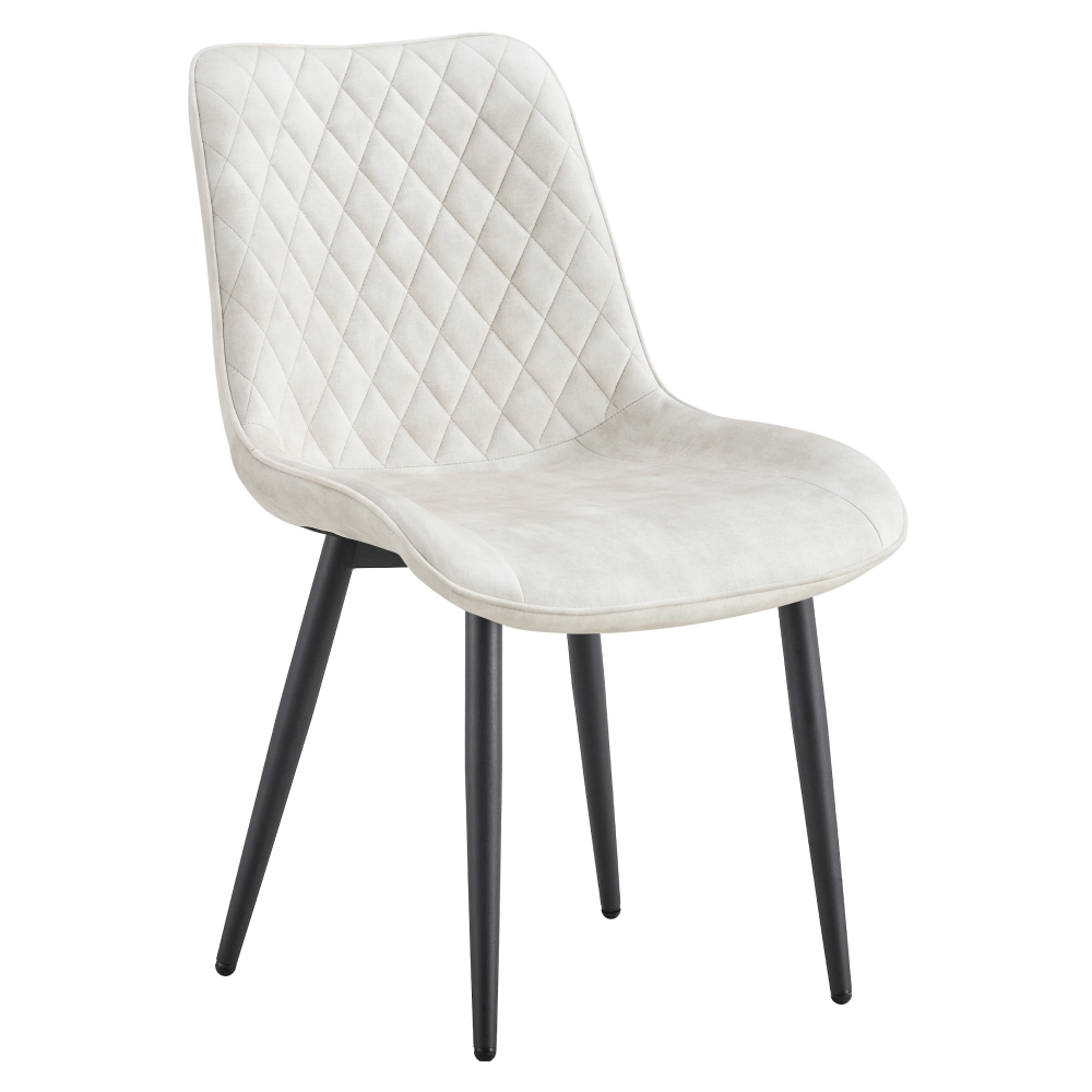 KONDELA Zaina Typ 1 jedálenská stolička krémová / čierna KONDELA Zaina Typ 1 jedálenská stolička krémová / čierna