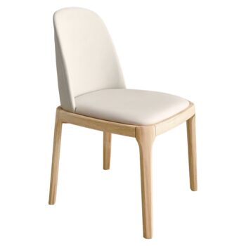 KONDELA Zentra jedálenská stolička béžová / prírodná