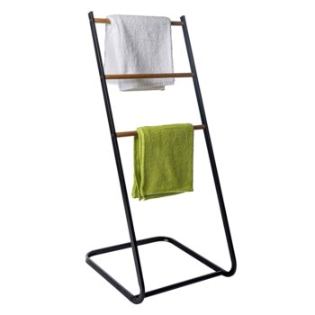 KONDELA Zonker sušiak na prádlo čierna / prírodná