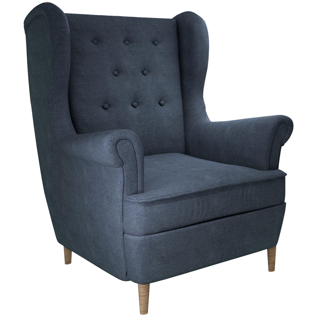 NABBI Aveiro 1F kreslo (ušiak) modrá NABBI Aveiro 1F kreslo (ušiak) modrá