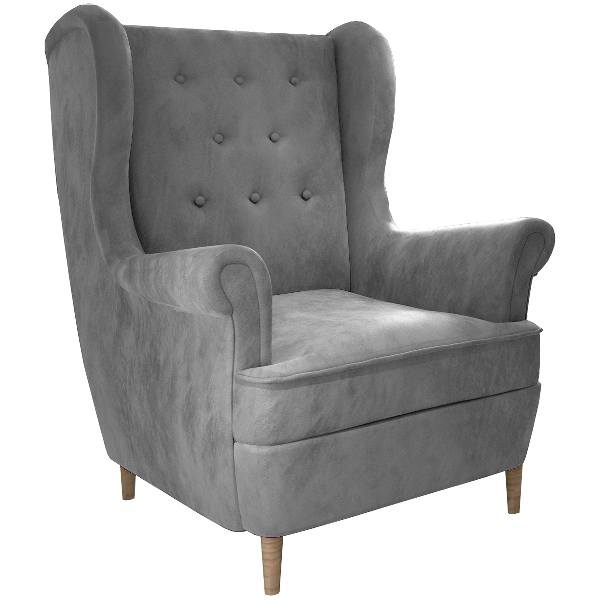 NABBI Aveiro 1F kreslo (ušiak) svetlosivá (Monolith 84) NABBI Aveiro 1F kreslo (ušiak) svetlosivá (Monolith 84)