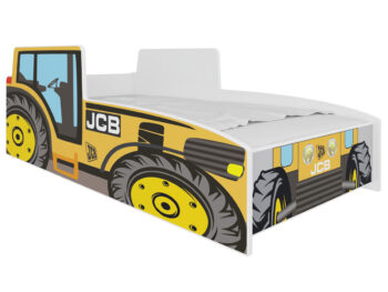 NABBI Bamford detská posteľ s matracom 80x160 cm žltá / biela