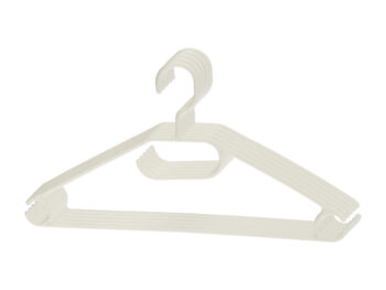 NABBI Bil sada plastových vešiakov na šaty (5 ks) krémová