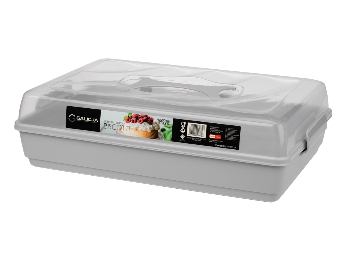 NABBI Biscotti prenosný box na potraviny sivá NABBI Biscotti prenosný box na potraviny sivá