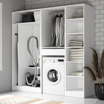 NABBI Buliton práčovňa biela