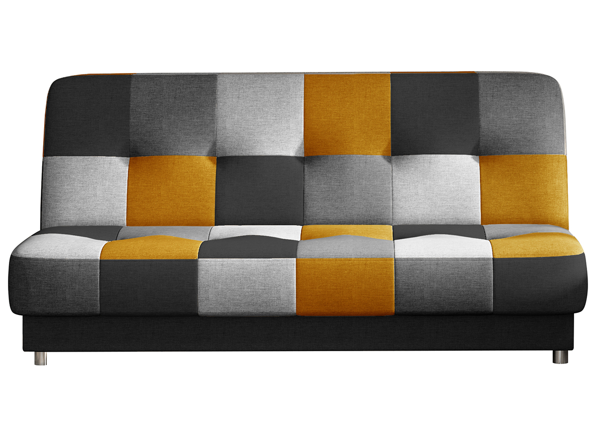 NABBI Cosa rozkladacia pohovka s úložným priestorom čierna / sivá / svetlosivá / žltá NABBI Cosa rozkladacia pohovka s úložným priestorom čierna / sivá / svetlosivá / žltá