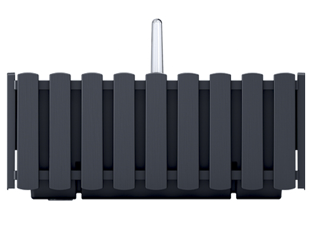 NABBI DDEF400W samozavlažovací plastový balkónový kvetináč 38 cm antracit NABBI DDEF400W samozavlažovací plastový balkónový kvetináč 38 cm antracit