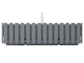 NABBI DDEF600W samozavlažovací plastový balkónový kvetináč 58 cm sivý kameň