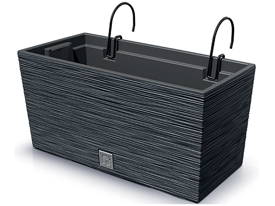 NABBI DFC400W plastový balkónový kvetináč 39,5 cm antracit NABBI DFC400W plastový balkónový kvetináč 39,5 cm antracit