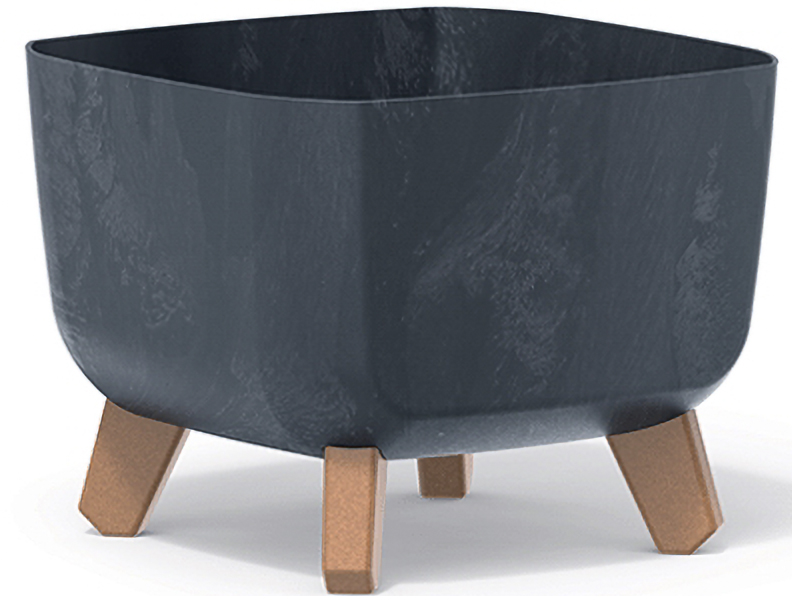 NABBI DGQL240E plastový kvetináč na nožičkách 24 cm antracit NABBI DGQL240E plastový kvetináč na nožičkách 24 cm antracit
