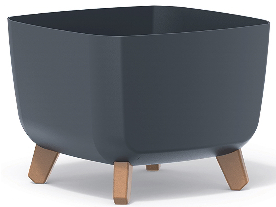NABBI DGQL300 plastový kvetináč na nožičkách 29 cm antracit NABBI DGQL300 plastový kvetináč na nožičkách 29 cm antracit