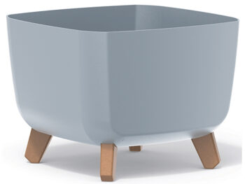 NABBI DGQL300 plastový kvetináč na nožičkách 29 cm svetlosivá