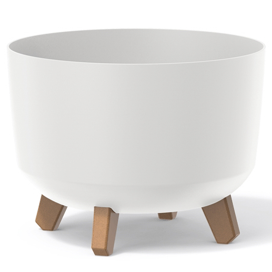 NABBI DGRL300 plastový kvetináč na nožičkách 29 cm biela NABBI DGRL300 plastový kvetináč na nožičkách 29 cm biela