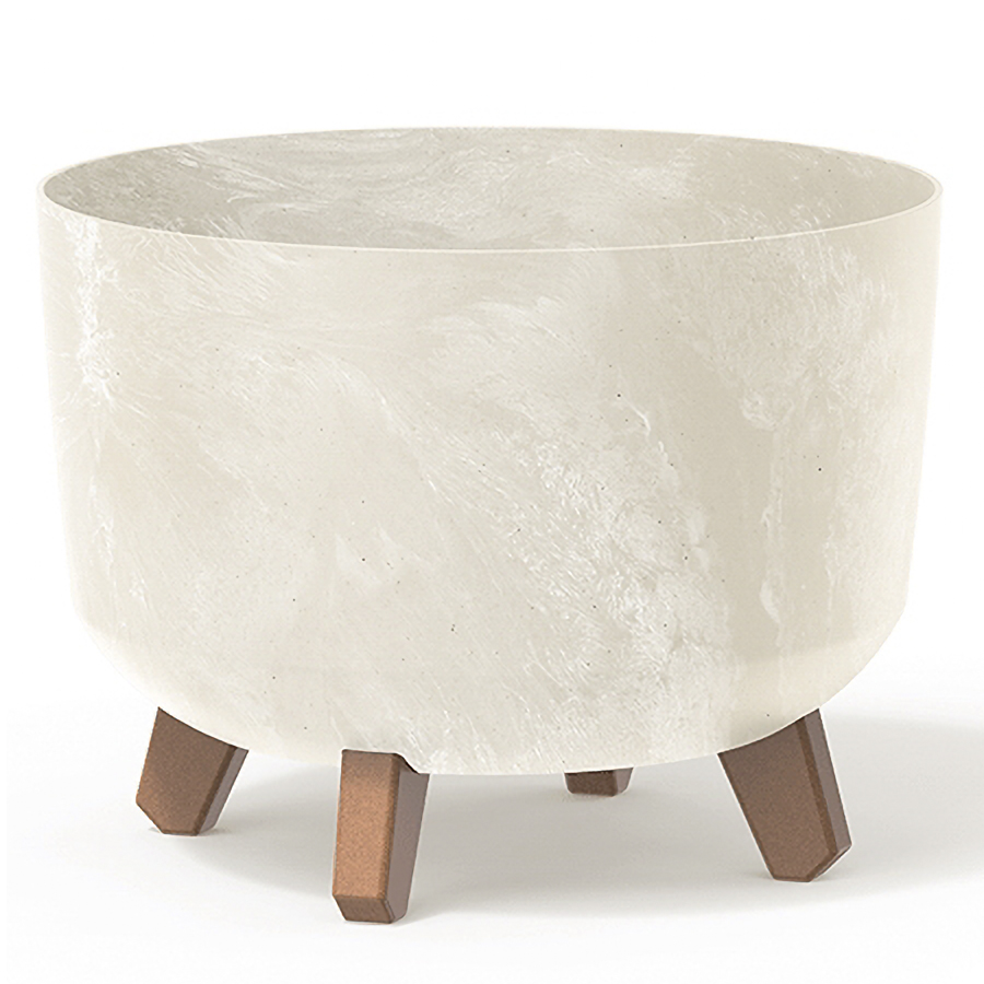 NABBI DGRL300E plastový kvetináč na nožičkách 29 cm krémová NABBI DGRL300E plastový kvetináč na nožičkách 29 cm krémová