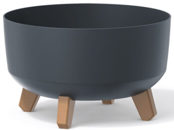 NABBI DGRL300L plastový kvetináč na nožičkách 28,5 cm antracit