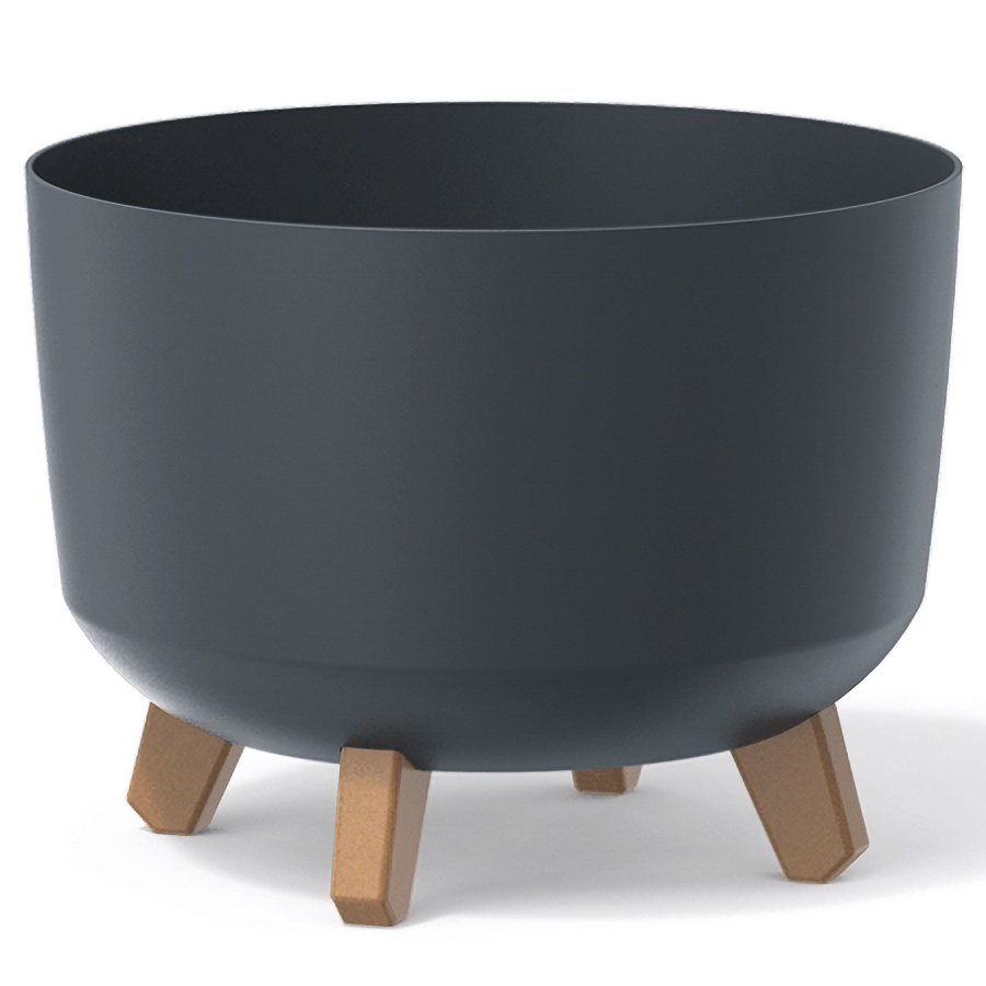 NABBI DGRL350 plastový kvetináč na nožičkách 33,9 cm antracit NABBI DGRL350 plastový kvetináč na nožičkách 33,9 cm antracit
