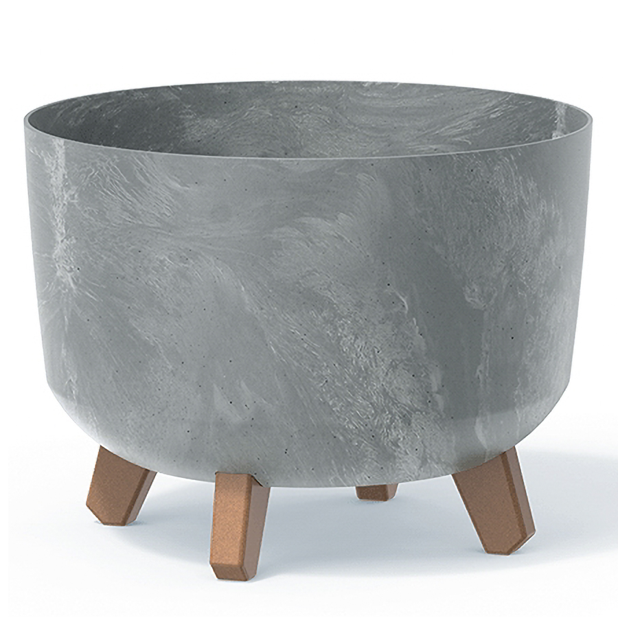 NABBI DGRL350E plastový kvetináč na nožičkách 33,9 cm sivý betón NABBI DGRL350E plastový kvetináč na nožičkách 33,9 cm sivý betón