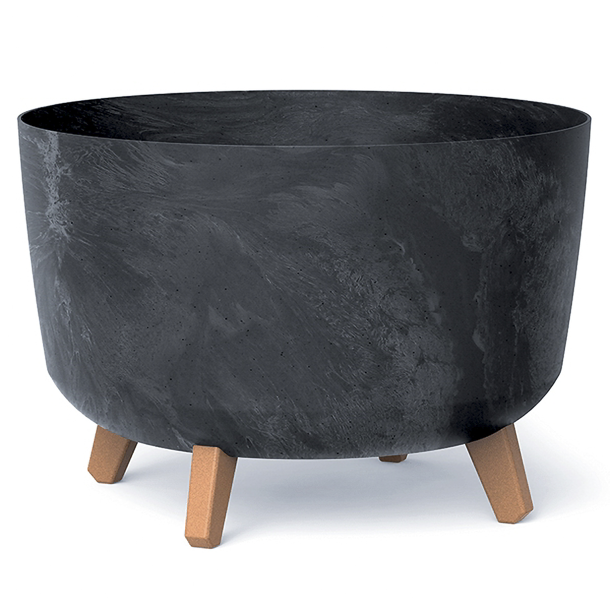 NABBI DGRL400E plastový kvetináč na nožičkách 39 cm antracit NABBI DGRL400E plastový kvetináč na nožičkách 39 cm antracit