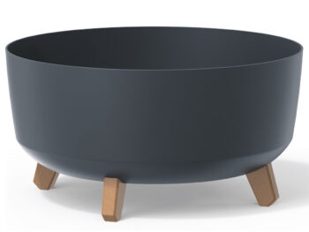 NABBI DGRL400L plastový kvetináč na nožičkách 37,9 cm antracit