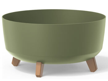 NABBI DGRL400L plastový kvetináč na nožičkách 37,9 cm zelená