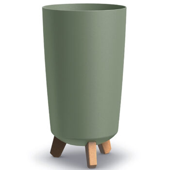 NABBI DGTL200 plastový kvetináč na nožičkách 19,5 cm zelená