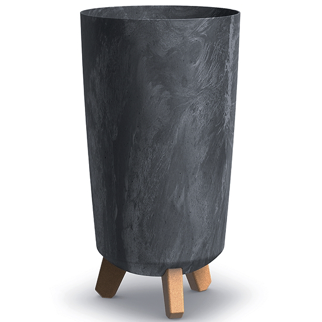 NABBI DGTL200E plastový kvetináč na nožičkách 19,5 cm antracit NABBI DGTL200E plastový kvetináč na nožičkách 19,5 cm antracit