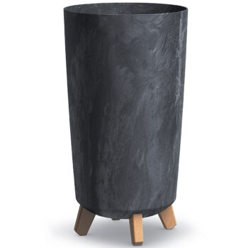 NABBI DGTL240E plastový kvetináč na nožičkách 23,9 cm antracit