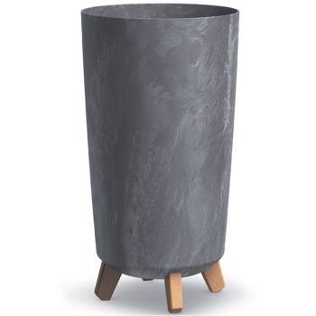 NABBI DGTL240E plastový kvetináč na nožičkách 23,9 cm marengo