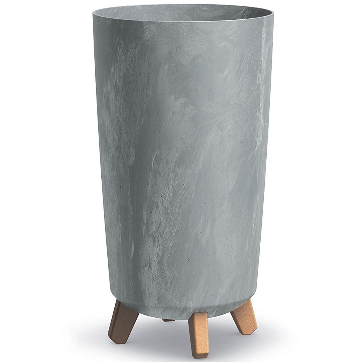 NABBI DGTL240E plastový kvetináč na nožičkách 23,9 cm sivý betón NABBI DGTL240E plastový kvetináč na nožičkách 23,9 cm sivý betón