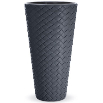 NABBI DPMT400 vysoký plastový kvetináč 40 cm antracit