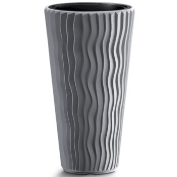 NABBI DPSP300 plastový kvetináč 29,7 cm sivý kameň