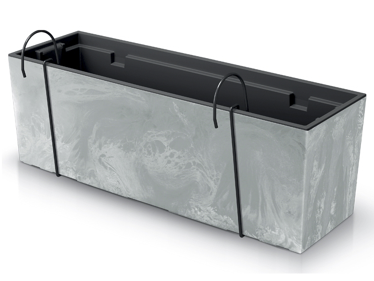 NABBI DUC600EW plastový balkónový kvetináč 58 cm sivý betón NABBI DUC600EW plastový balkónový kvetináč 58 cm sivý betón