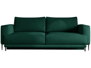 NABBI Dena rozkladacia pohovka s úložným priestorom tmavozelená