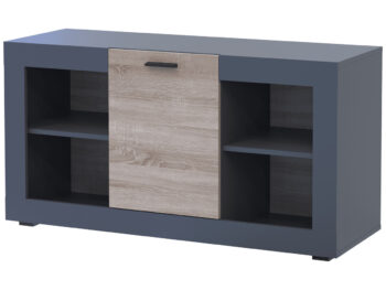 NABBI Dolin CH-1D jednodverová komoda grafit / dub sonoma