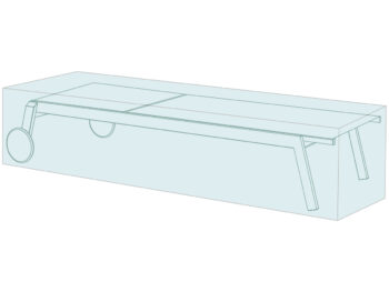 NABBI E-NBL200 ochranný obal na záhradné lehátko svetlosivá