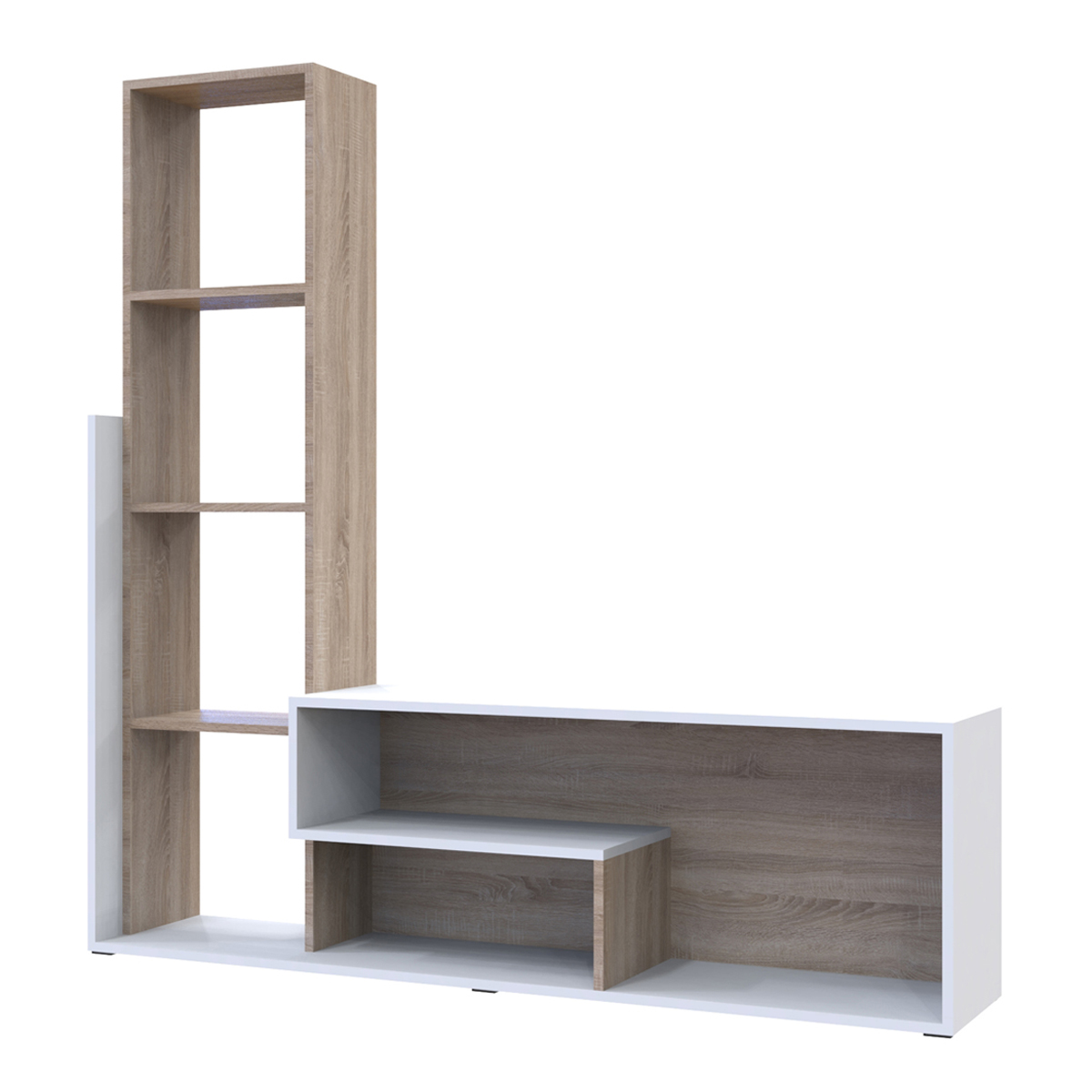 NABBI Elend obývacia stena biela / dub sonoma NABBI Elend obývacia stena biela / dub sonoma