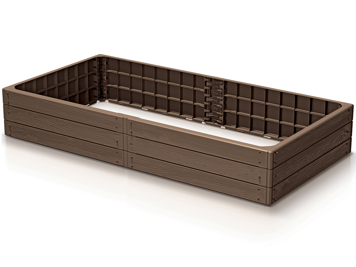 NABBI IBWR plastový vyvýšený záhon hnedá NABBI IBWR plastový vyvýšený záhon hnedá