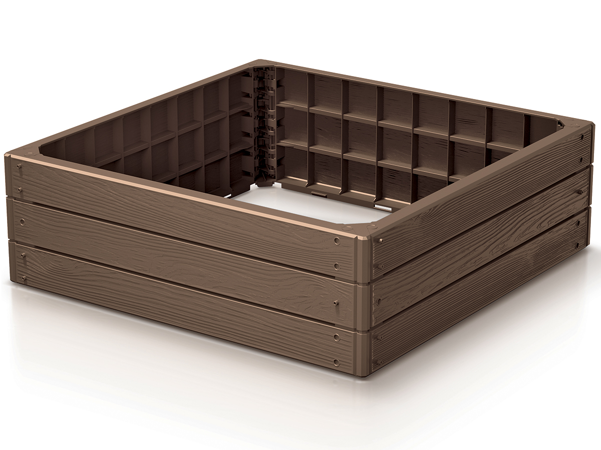 NABBI IBWS plastový vyvýšený záhon hnedá NABBI IBWS plastový vyvýšený záhon hnedá