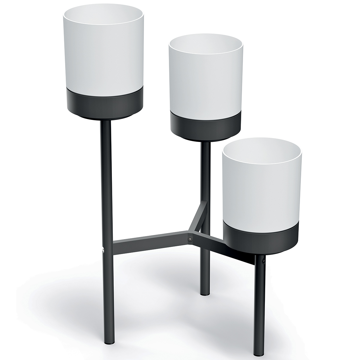 NABBI IKD3L kvetináč biela / čierna NABBI IKD3L kvetináč biela / čierna