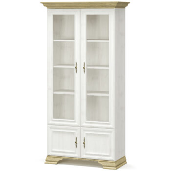 NABBI Igins SC-2W2D vitrína sosna Andersen / dub zlatý